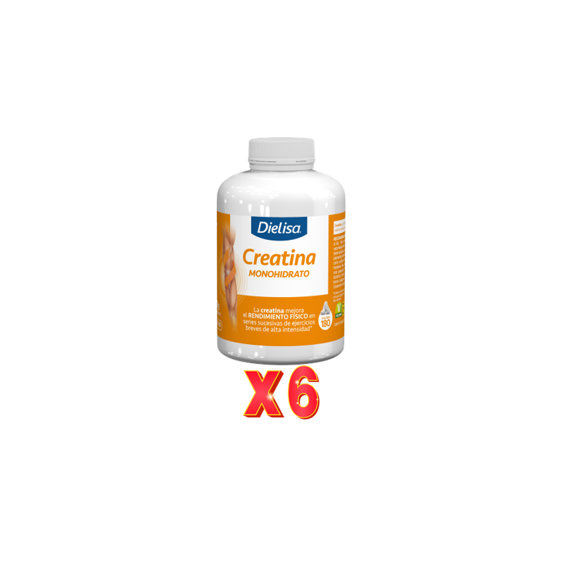 Pack de 6 unidades Creatina Monohidrato 180 Comprimidos Dietisa