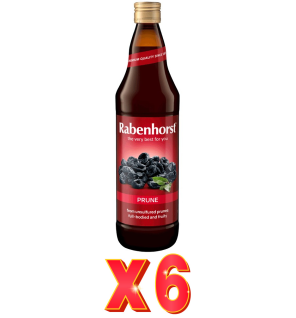 Pack de 6 unidades Bebida De Ciruela 750 Ml Rabenhorst