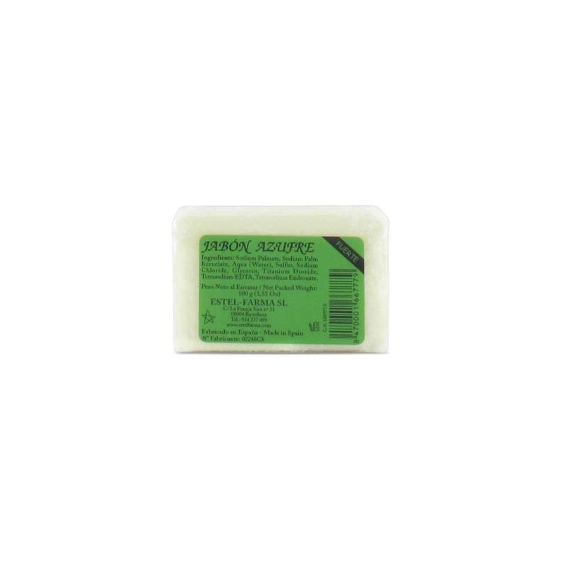Jabon Azufre Forte 10 100Gr Estel-Farma Jabon Azufre Forte 10 100Gr Estel-Farma