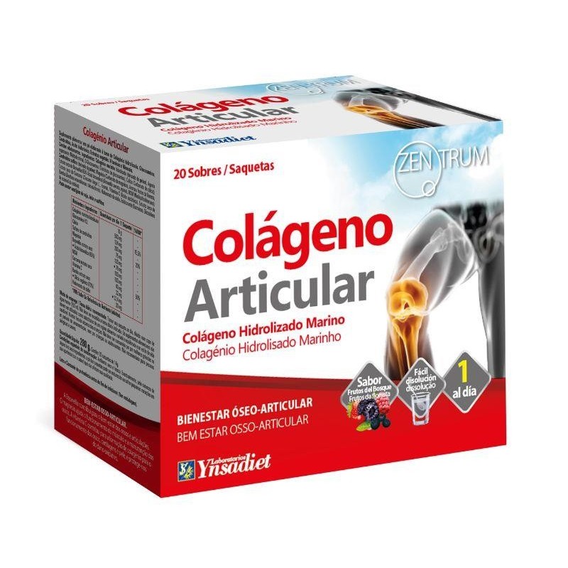 Colageno Articular 20 Sobres Zentrum 20 Sobres Ynsadiet Colageno Articular 20 Sobres Zentrum 20 Sobres Ynsadiet