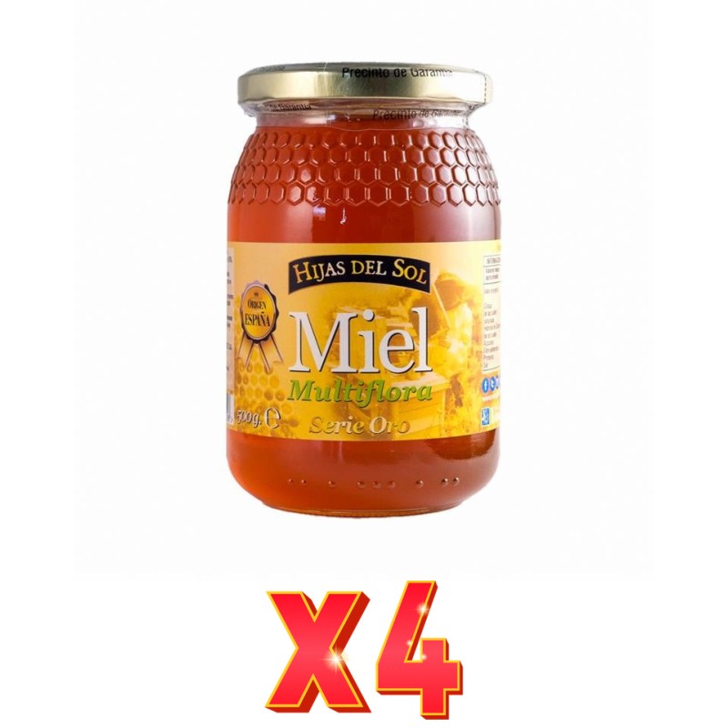 Pack 4 unidades Miel Multiflora 500 Gr Ynsadiet
