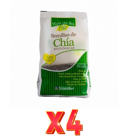 Pack 4 unidades Semilla Chia Bio 350 Gr Ynsadiet