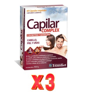 Pack 3 unidades Capilar Complex 60 Caps. V Ynsadiet