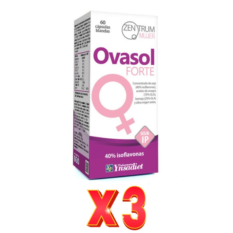 Pack 3 unidades Ovasol Forte 60 Perlas Ynsadiet