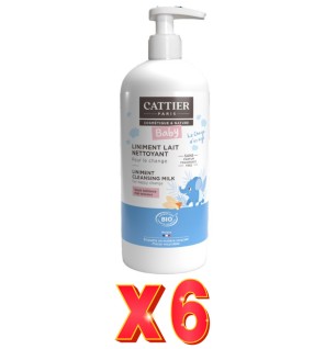 Pack de 6 unidades Linimento Bebe 500 Ml Cattier