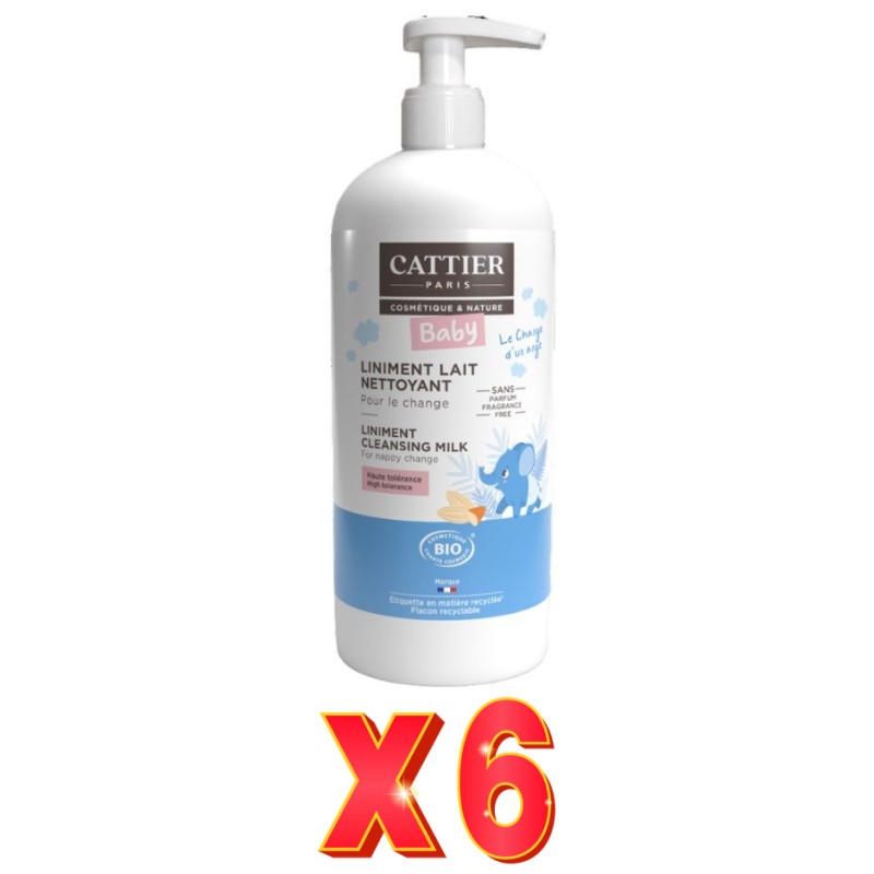 Pack de 6 unidades Linimento Bebe 500 Ml Cattier Pack de 6 unidades Linimento Bebe 500 Ml Cattier