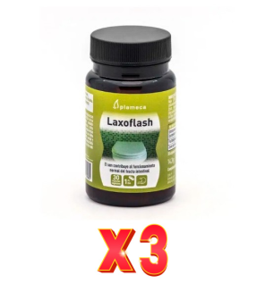 Pack de 3 unidades Laxoflash 30 Cápsulas Vegetales Plameca