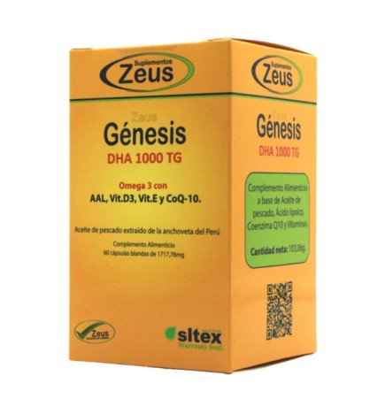 Genesis Dha Tg 1000 Omega 3 60 Capsulas Zeus