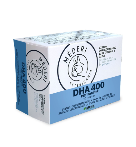 1 Blister Dha 400 Pet Factor 5 Blísteres / 15 Perlas Mederivet