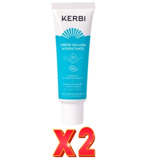 Pack de 2 unidades Kerbi Crema Solar Hidratante De Dia Spf30 Kerbi