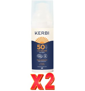 Pack de 2 unidades Kerbi Leche Solar Spf50 50 G Kerbi
