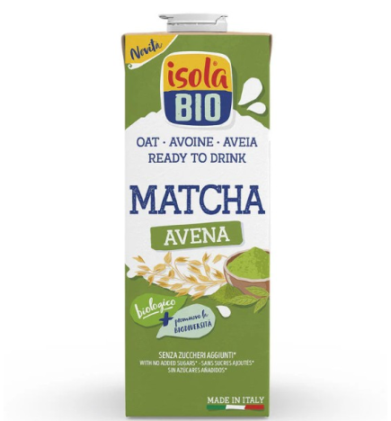 Bebida Vegetal De Avena Matcha 1 L Isola Bio