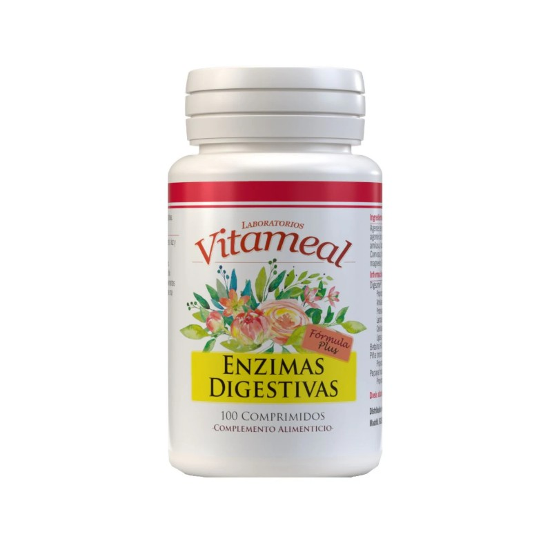 Enzimas Digestivas - Digezyme 100 Tabletas Vitameal