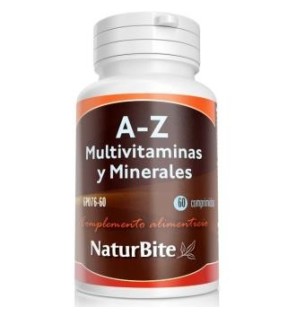 A-Z Multivitaminas Y Minerales 60 Tabletas Naturbite