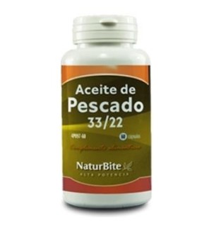 Aceite De Pescado 1000Mg 33/22 60 Cápsulas Gel Naturbite