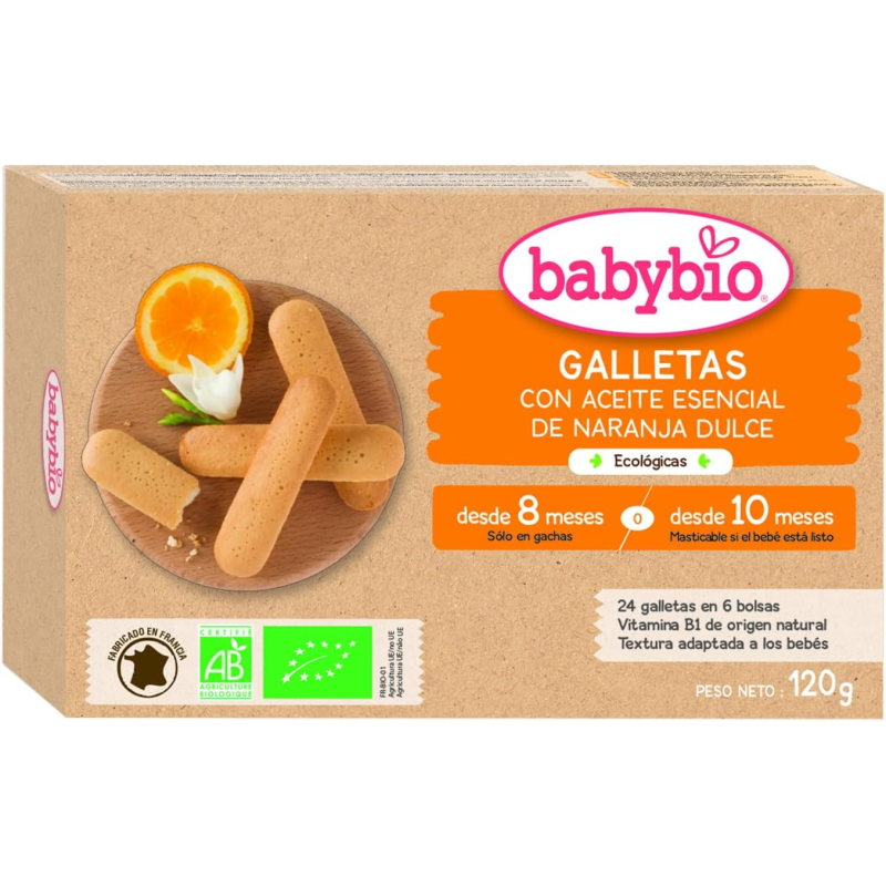 Galletas Dentición 8 Meses 120 Gramos Bio Babybio Galletas Dentición 8 Meses 120 Gramos Bio Babybio