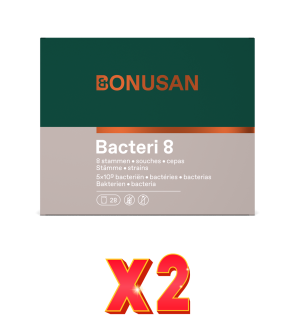 Pack de 2 unidades Bacteri 8 Sobres 28 Sobres Bonusan