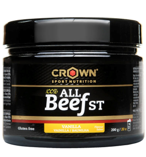 100% All Beef  Vainilla 200 G(20 Porciones) Crown Sport Nutrition