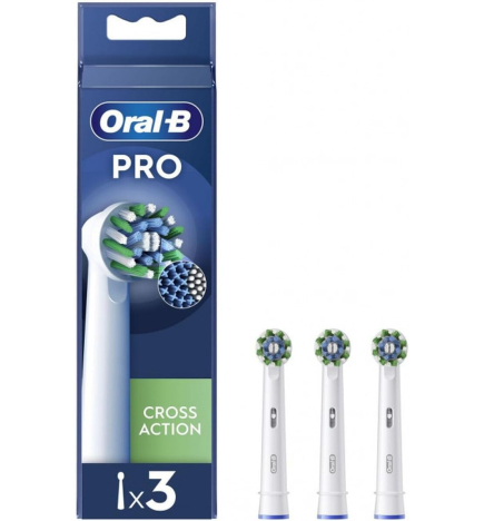 Recambio Cepillo Recargable Cross Action 3 Unidades Oral-B