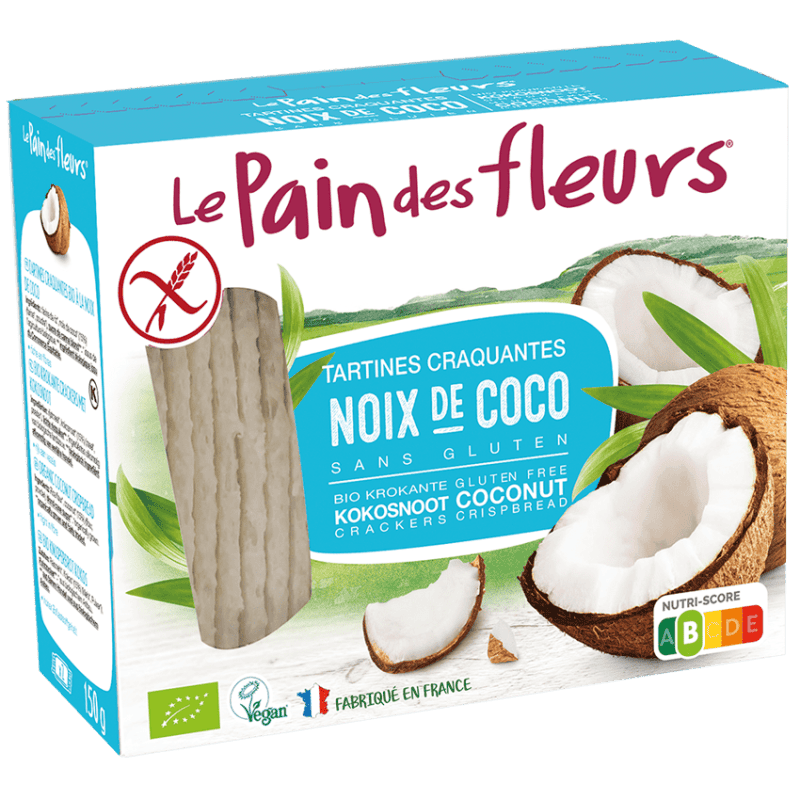 Cracker Coco 150 Gramos Bio Sg Vegan Le Pain Des Fleurs