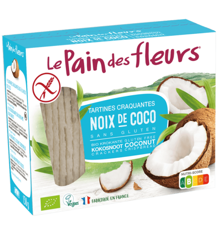 Cracker Coco 150 Gramos Bio Sg Vegan Le Pain Des Fleurs