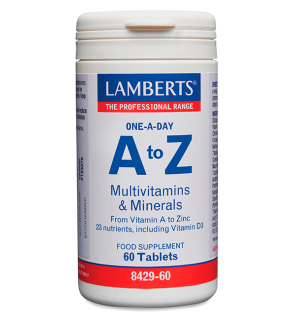 A To Z Multi (Vitaminas Y Minerales) Una Al Día 60 Tabletas Lamberts