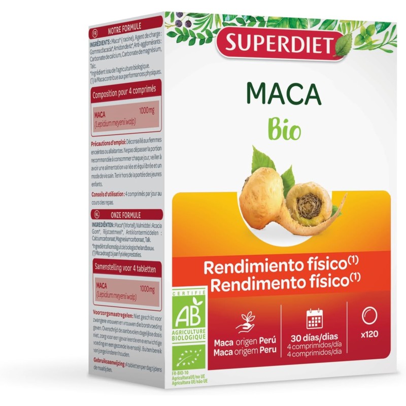 Maca Bio 120 Comprimidos Superdiet