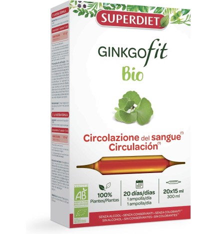Ginkgofit Bio 20 Ampollas Superdiet (Ref. Alternativa) Superdiet