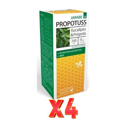 Pack de 4 unidades Propotuss Te Jarabe 250 Ml Dietmed
