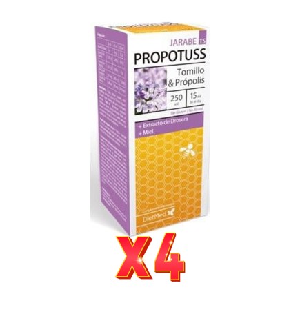 Pack de 4 unidades Propotuss Ts Jarabe 250 Ml Dietmed