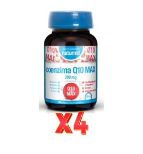 Pack de 4 unidades Coenzima Q10 Max 200 Mg 30 Cápsulas Dietmed