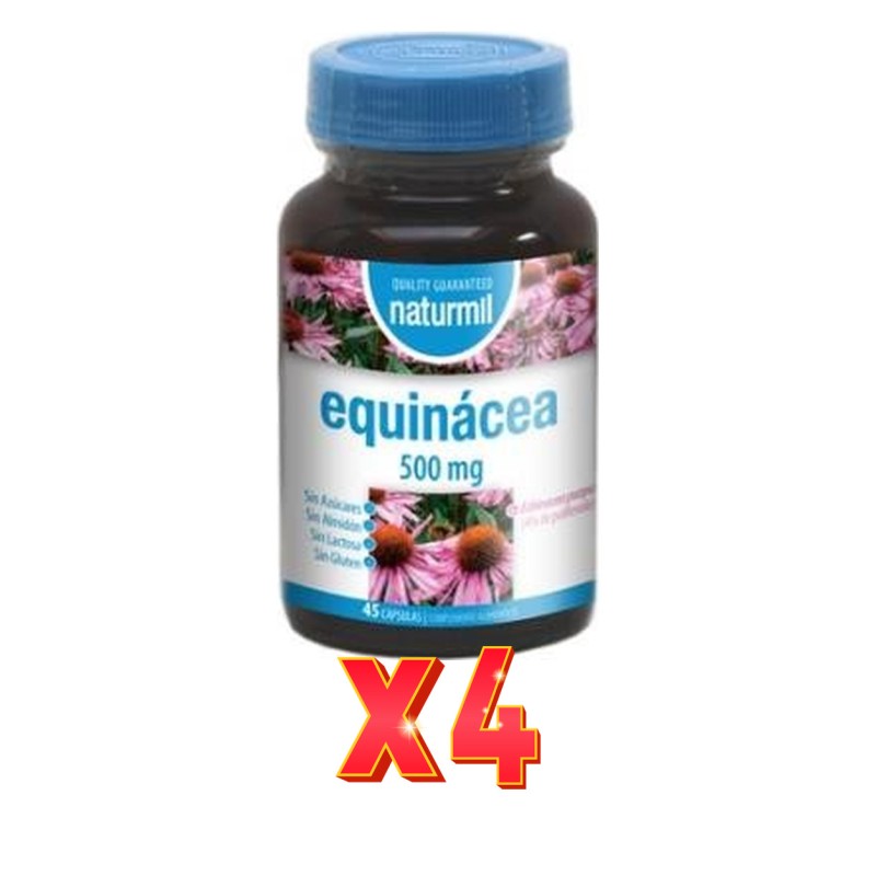 Pack de 4 unidades Equinácea 500 Mg 45 Cápsulas Dietmed