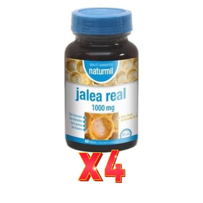 Pack de 4 unidades Jalea Real 1000 Mg 60 Perlas Dietmed