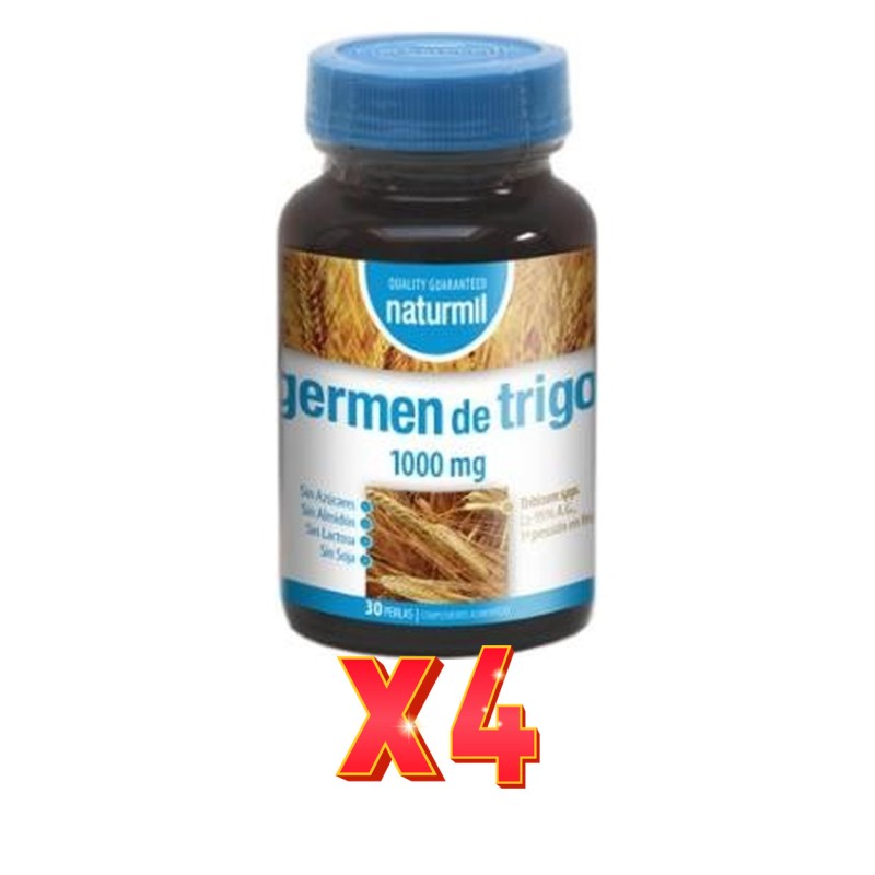 Pack de 4 unidades Gérmen De Trigo 1000 Mg 30 Perlas Dietmed