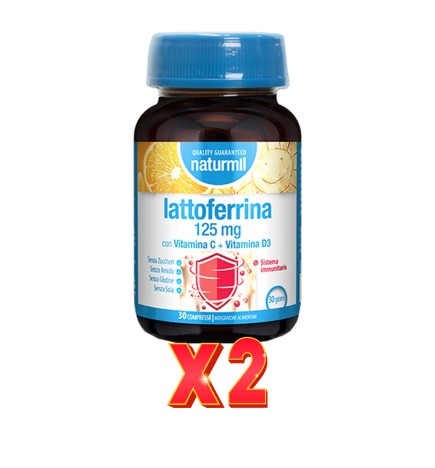 Pack de 2 unidades Lactoferrina 125 Mg 30 Comprimidos Dietmed