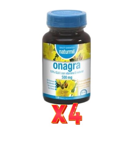 Pack de 4 unidades Onagra 500 Mg 120 Perlas Dietmed