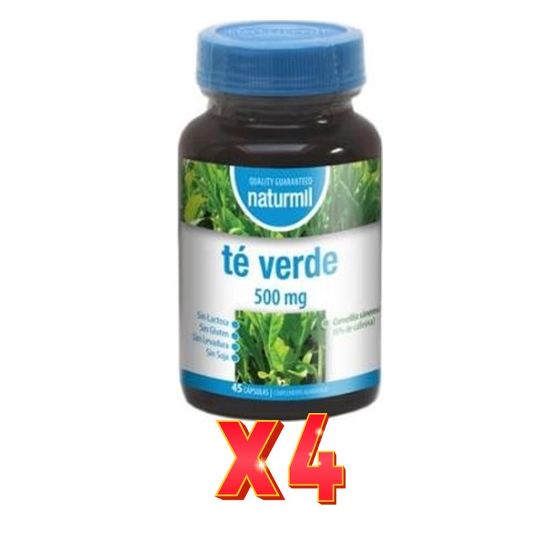 Pack de 4 unidades Té Verde 500 Mg 45 Cápsulas Dietmed