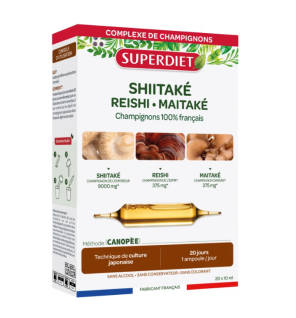 Shiitake, Reishi Y Maitake 20 Ampollas Superdiet