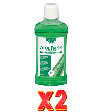 Pack de 2 unidades Aloe Fresh Collutorio Menta 500 Ml Trepatdiet-Esi