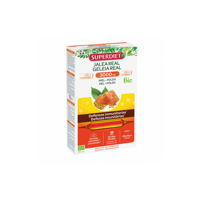 Miel Propóleo Polen Bio 20 Ampollas 15 Ml Superdiet