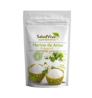 Harina de Arroz Sin Gluten 500 Gramos Eco Salud Viva