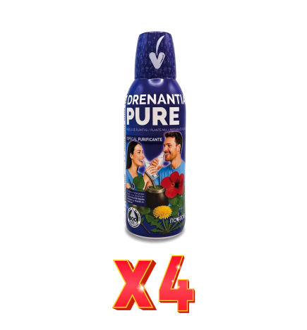 Pack de 4 unidades Drenantia Pure 600 Ml Novadiet