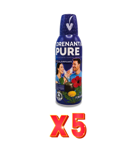Pack de 5 unidades Drenantia Pure 600 Ml Novadiet