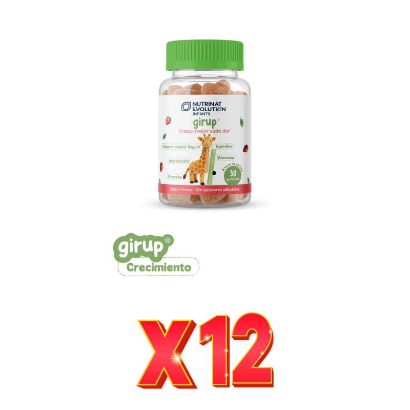 Pack de 12 unidades Girup 30 gummies de Nutrinat Evolution