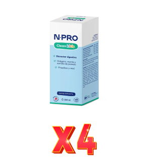 Pack de 4 unidades CleanKids 250 ml de NPro