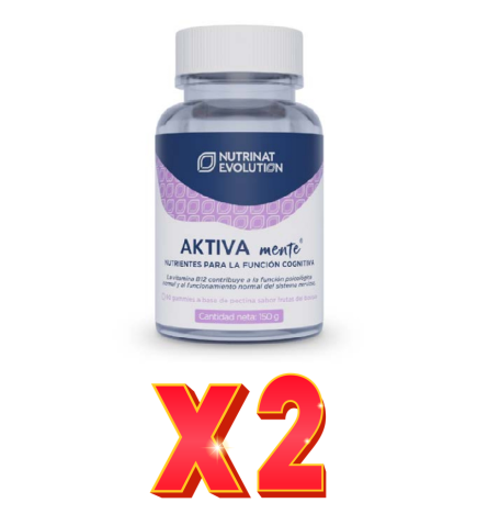 Pack de 2 unidades Aktivamente 60 gummies de Nutrinat Evolution