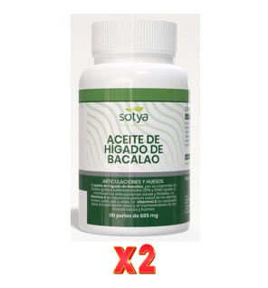 Pack De 2 Unidades Aceite De Higado De Bacalao 685Mg 110 Perlas Sotya