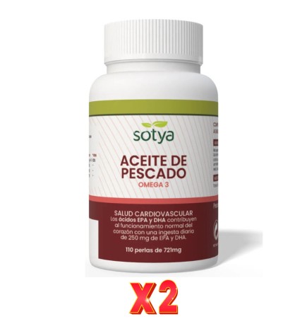 Pack De 2 Unidades Epa Aceite De Pescado Omega3 721Mg 110 Perlas Sotya