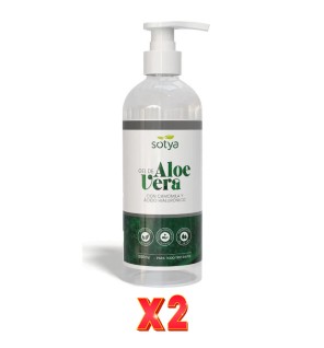Pack De 2 Unidades Gel De Aloe Vera Con Camomila Y Acido Hialuronico 500Ml Sotya