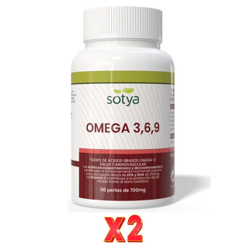 Pack De 2 Unidades Omega 3, 6 Y 9 700Mg 110 Perlas Sotya